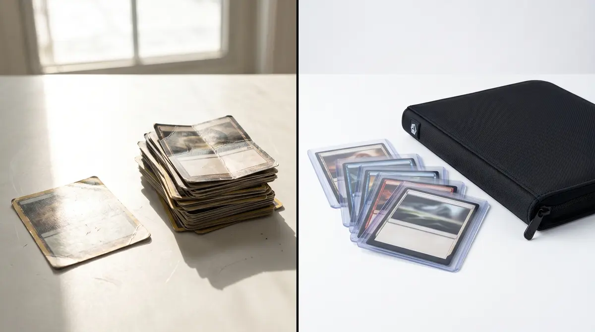 8 errores de conservación que destruyen el valor de tus cromos y trading cards