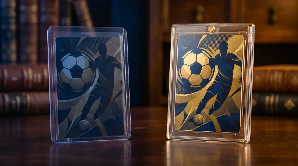 Comparativa entre toploader y magnetic holder para proteger cartas y cromos